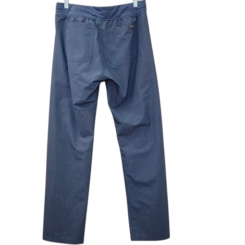 Figs Womens Tall Technical Collection Chambry Blue Straight Legged Pants Size S - Picture 2 of 16